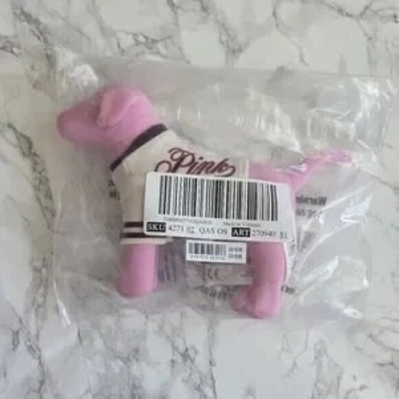 New LIMITED EDITION VS PINK Mini Dog Pink Frdiay 2025 Varsity Collegiate Sweater - Picture 2 of 2